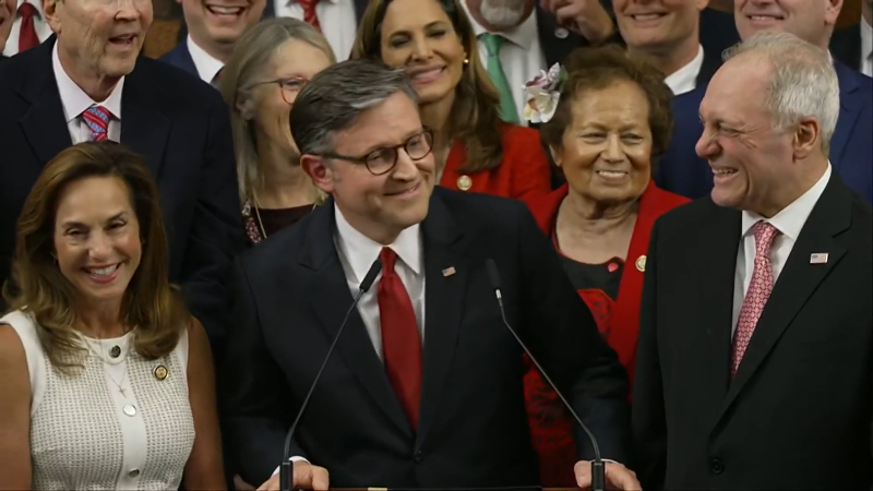 Mike Johnson gives remarks after ‘One Big Beautiful Bill’ passes