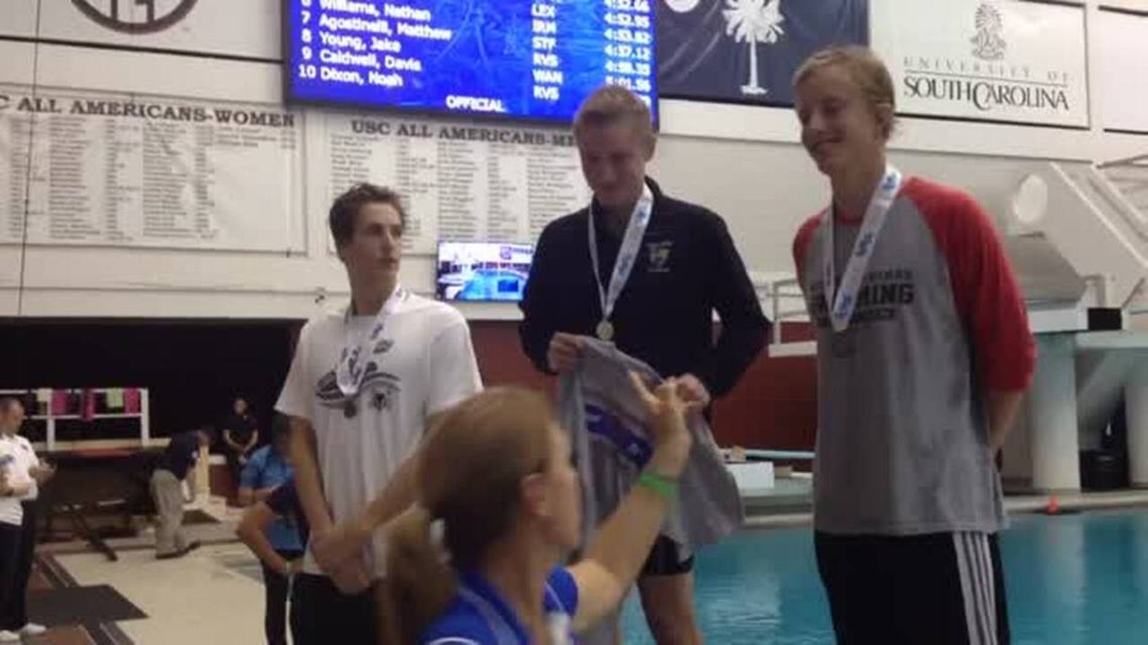Ben Fenwick wins 2 SC swim titles for Fort Mill High School
