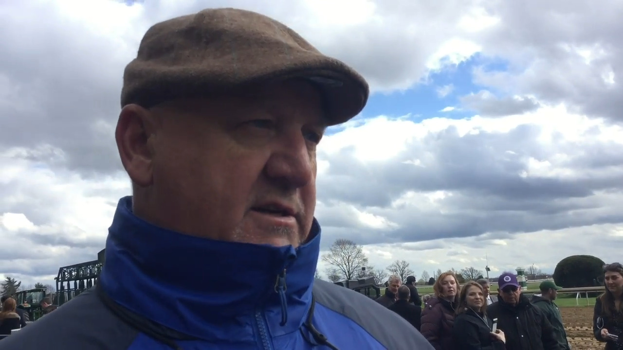 Trainer not unhappy with Smile Happy in Blue Grass at Keeneland