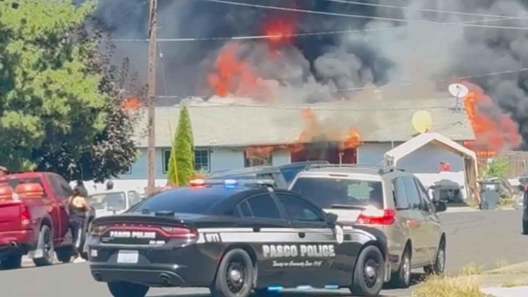 ‘Total loss.’ Pasco home destroyed by backyard cookout fire near I-182