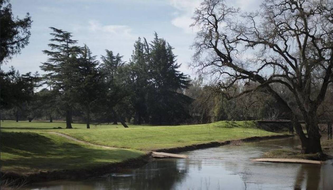 Storms turn Dry Creek golf course's first fairway into rushing stream