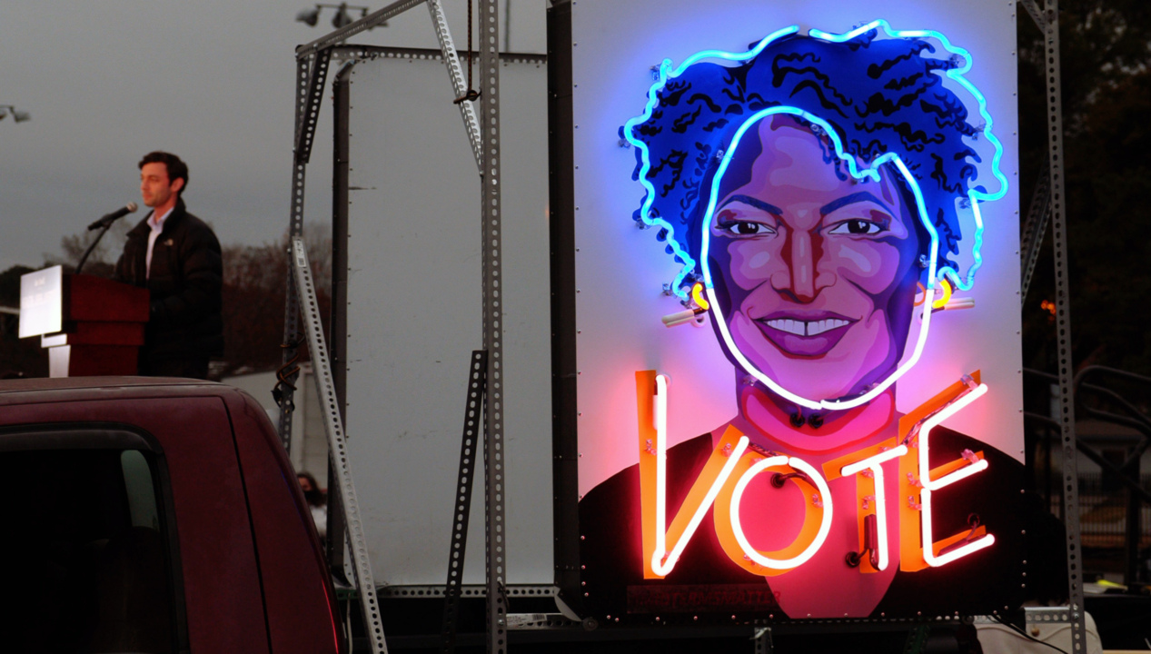 ‘Neon Stacey Abrams’ could be coming to your neighborhood soon