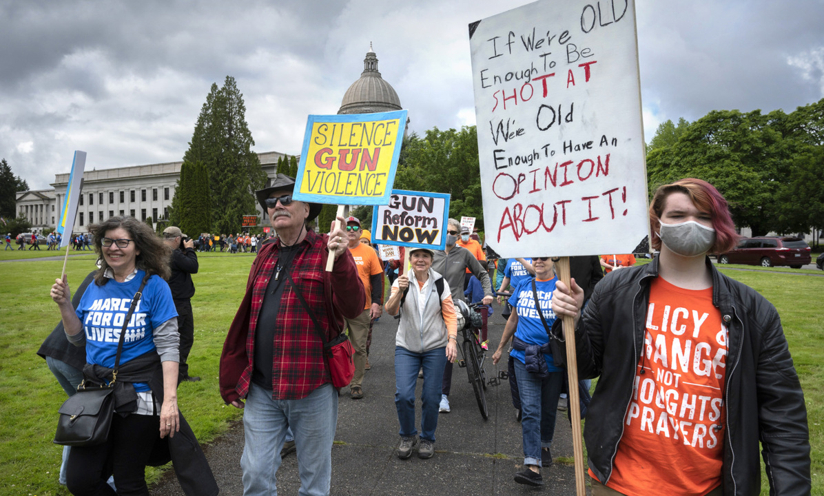 Hundreds march to end gun violence
