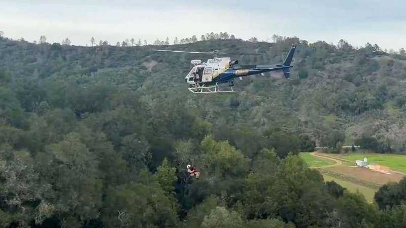 Highway 46 shut down after car plummets hundreds of feet off SLO County road