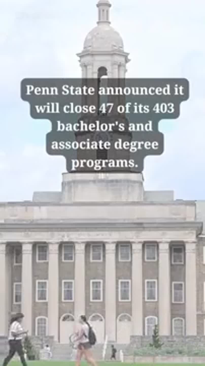 Penn State is cutting dozens of degree programs. What to know.