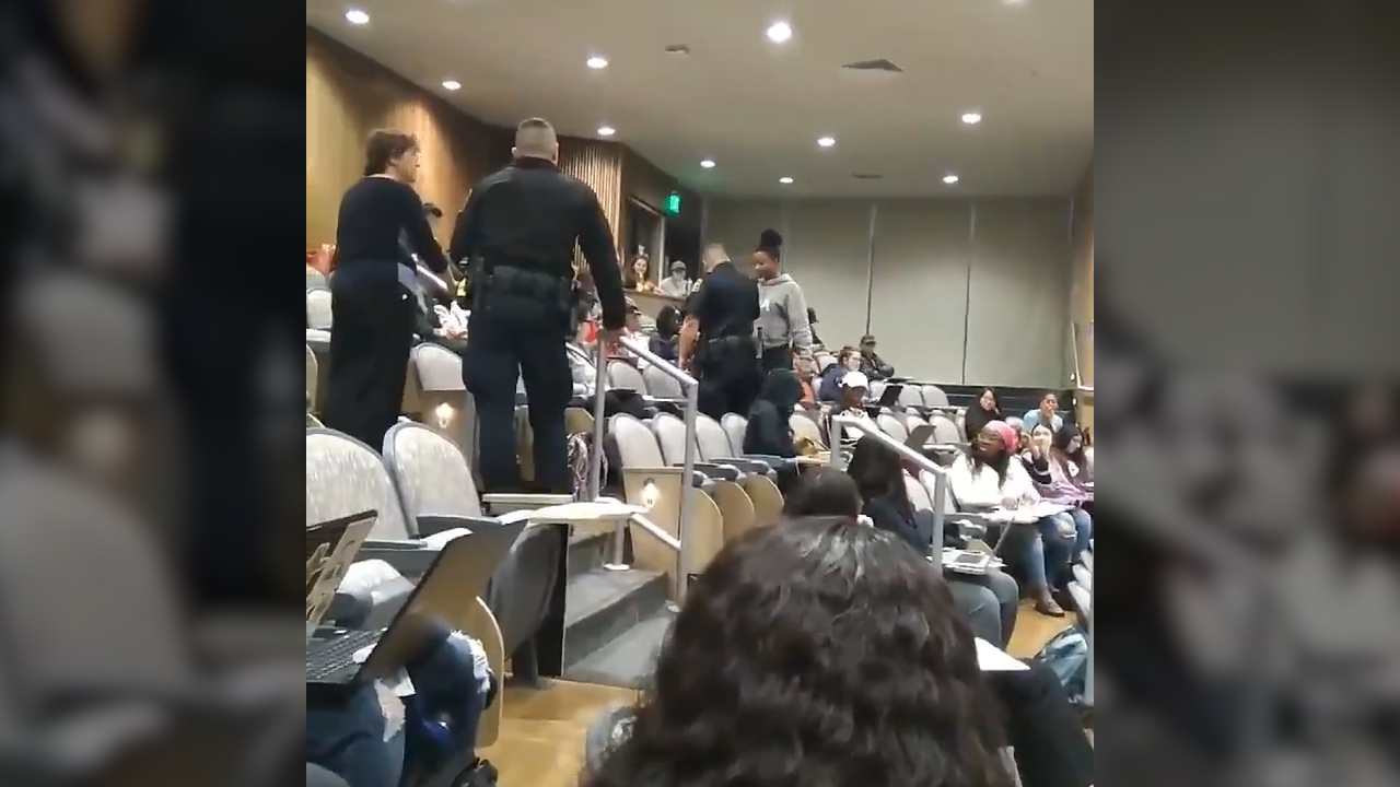 UTSA professor calls police on student who put feet up