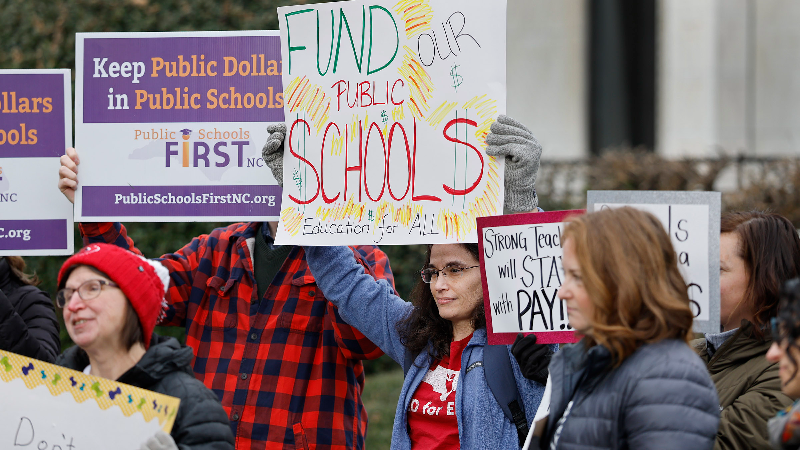 'Fund public schools. It is not money wasted, it is money invested.'