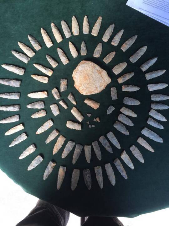 NC man planting shrub unearths cache of prehistoric weapons