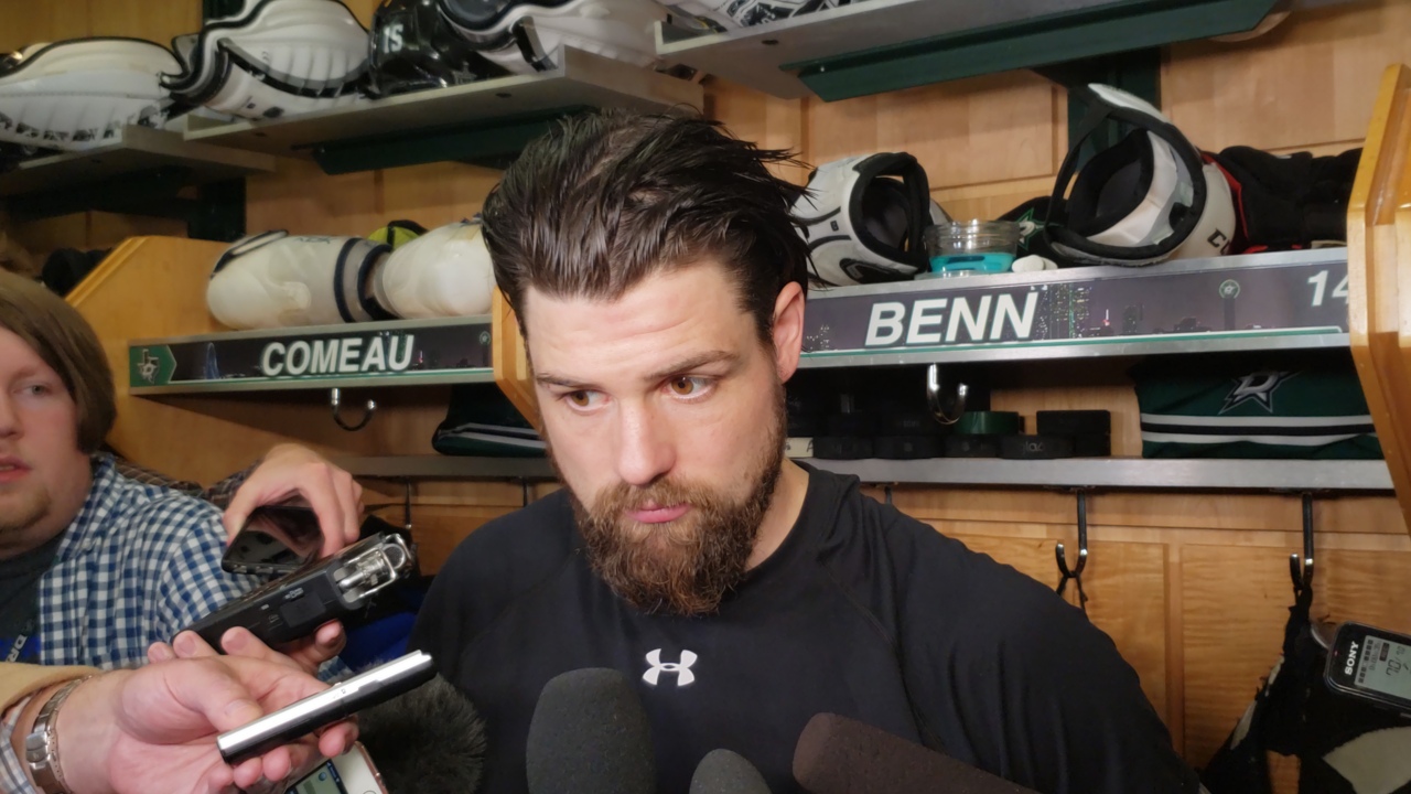 Jamie Benn reacts to Stars’ 4-2 Game 4 win