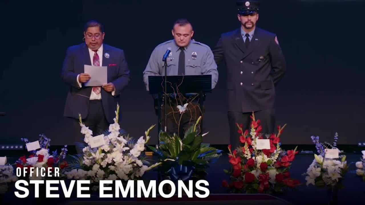 Funeral services for North Kansas City Officer Daniel Vasquez killed in