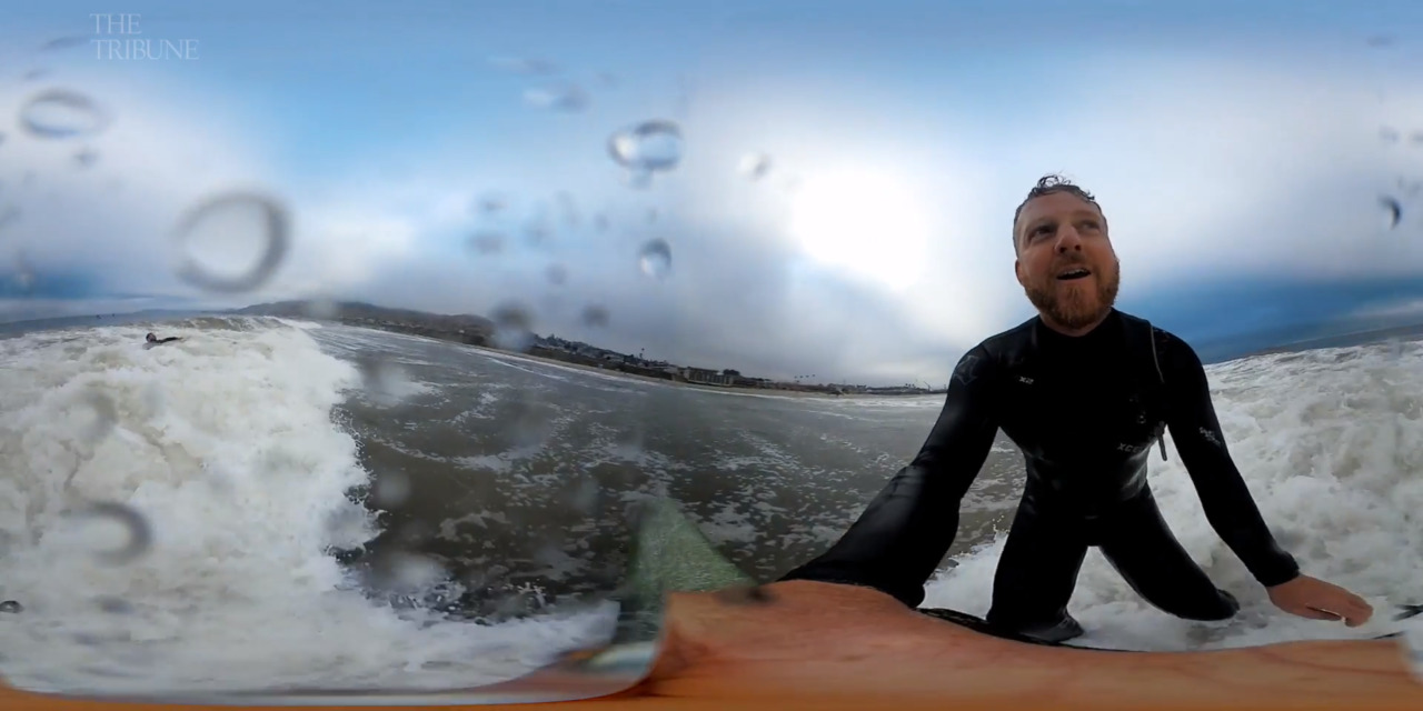 Catch a wave in Pismo Beach in this 360 video