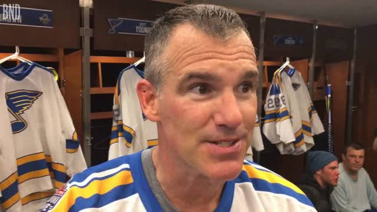 Former St. Louis Blue Pierre Turgeon scores two goals in Winter Classic Alumni Game