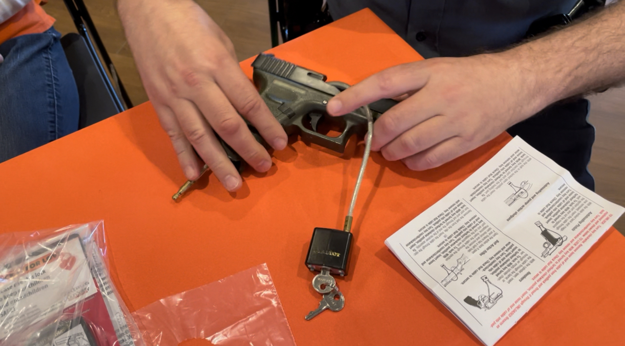 Local gun safety group provides gun locks to prevent accidental shootings, suicides
