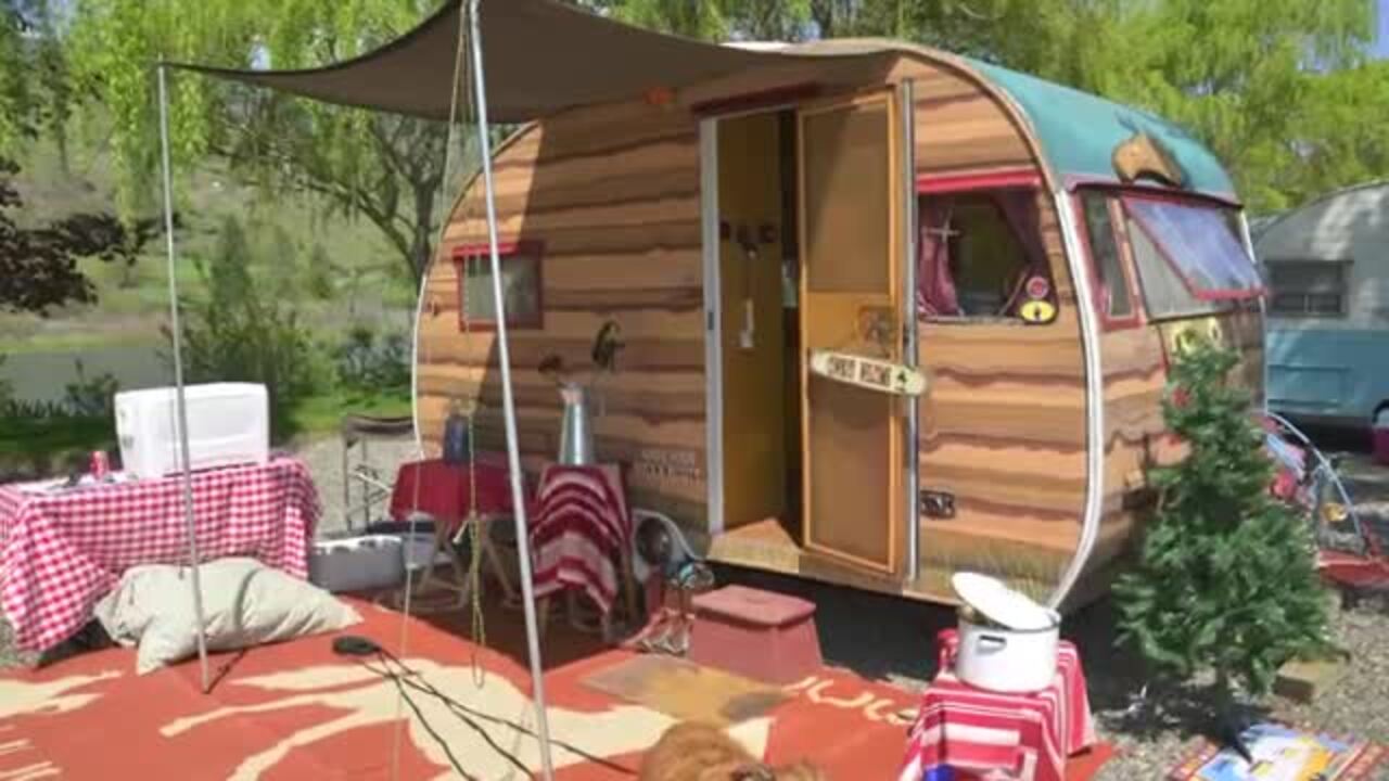 ‘They’re just so dang cute, they’re irresistible’: Vintage camping trailers turn heads