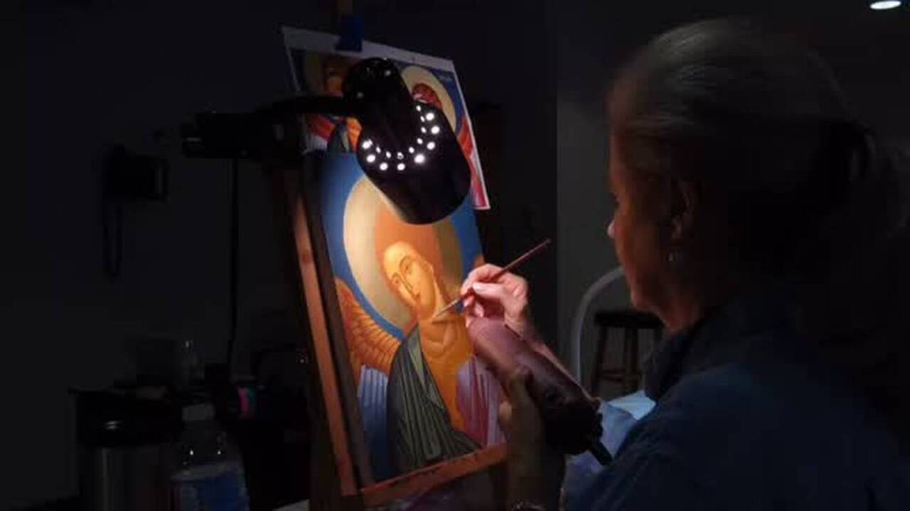 His art is a way of ‘meeting with the divine,’ iconographer says