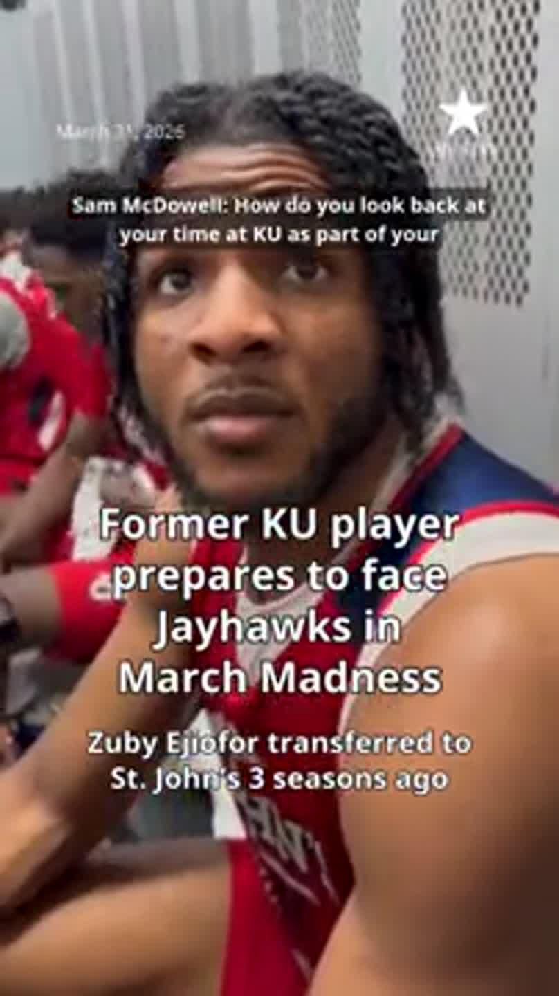 Former KU forward Zuby Ejiofor talks about facing Jayhawks in March Madness