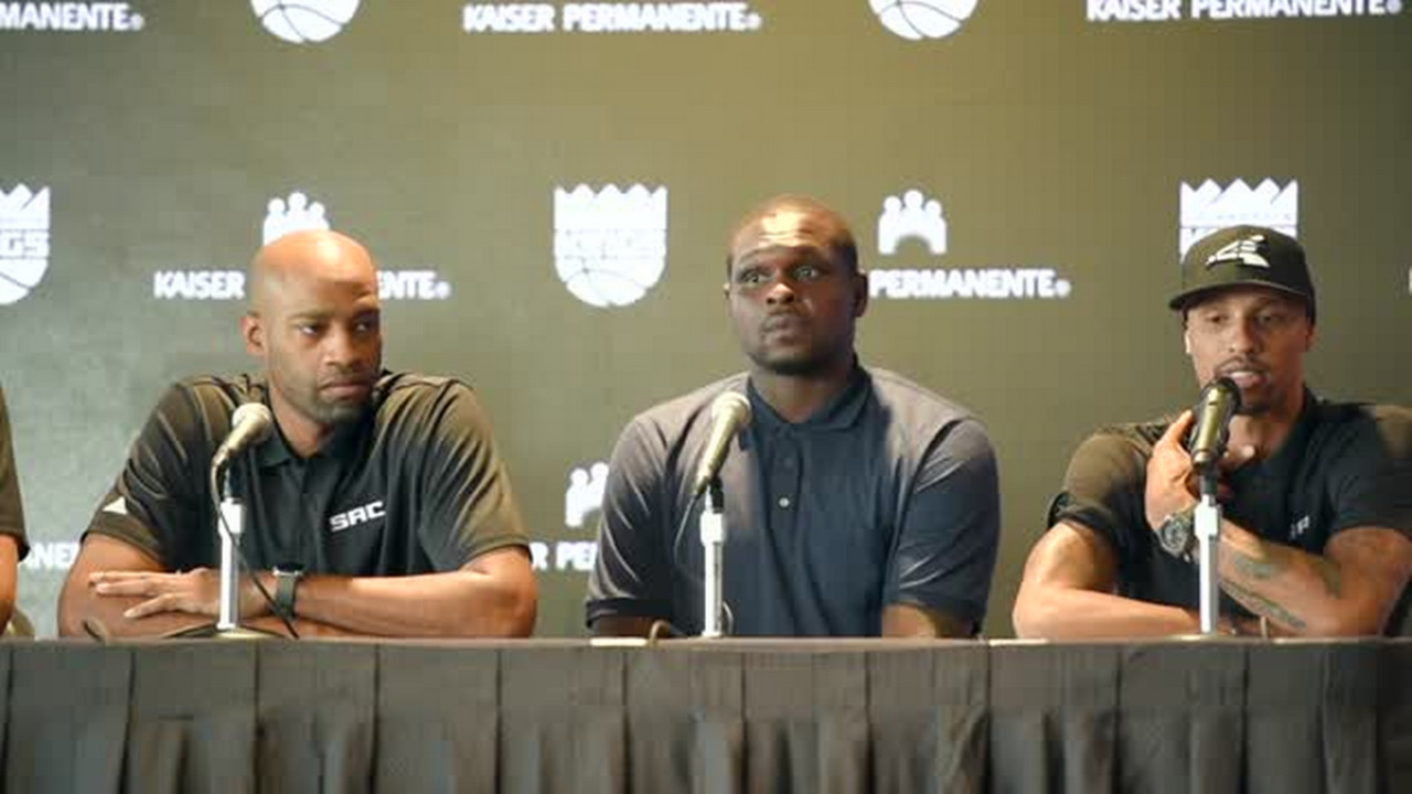 Kings introduce veterans Vince Carter, Zach Randolph, George Hill