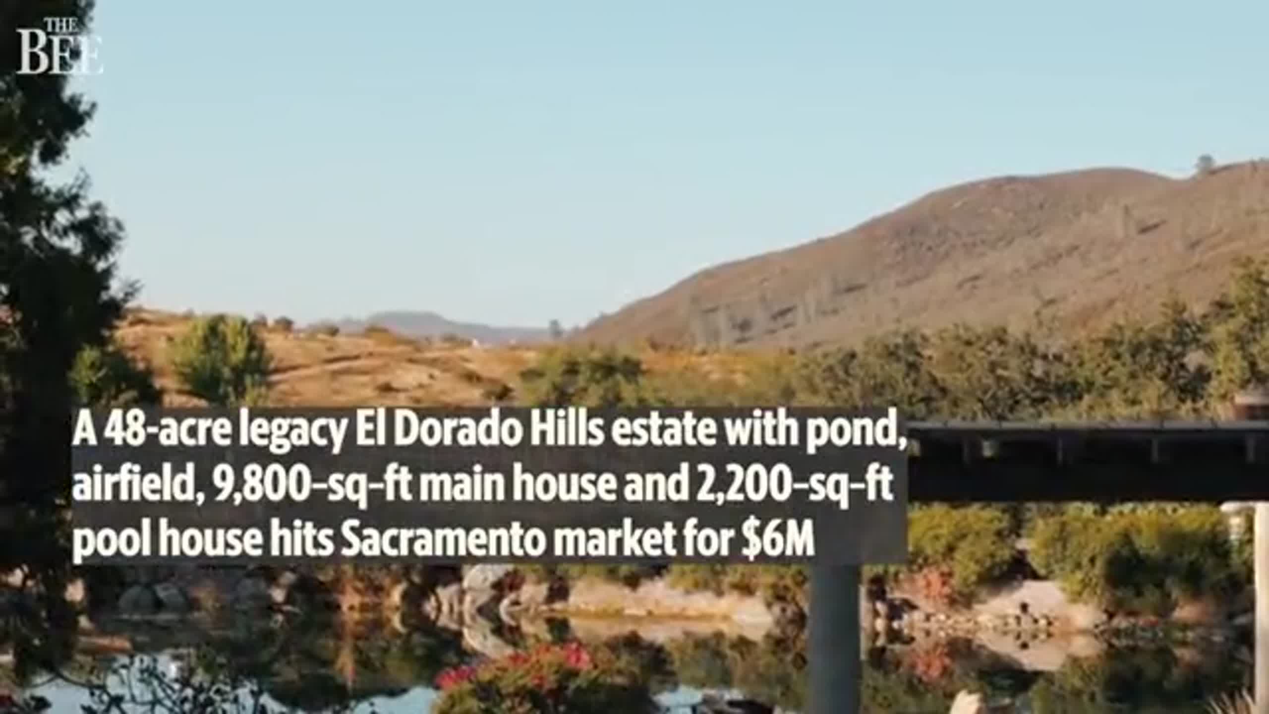 Step into El Dorado Hills compund with 9,800-square-foot main home, rec center, airfield