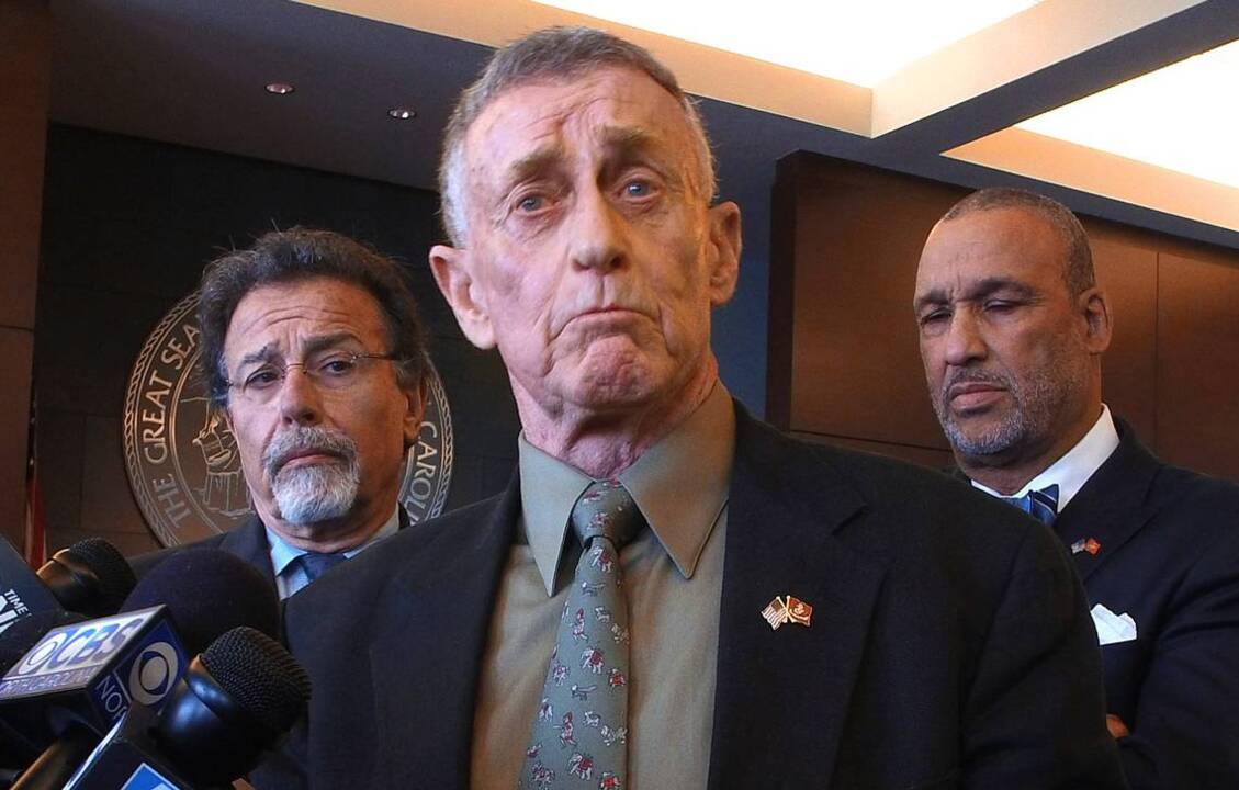 Michael Peterson reacts after pleading guilty to manslaughter