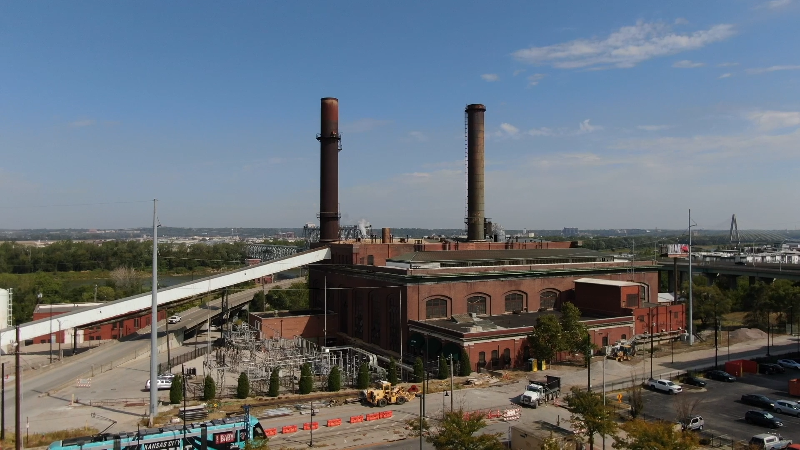 Why is there steam rising in downtown Kansas City?