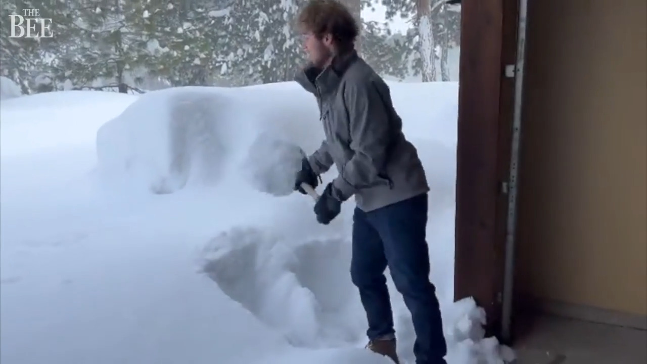 Chest-deep: Lake Tahoe area residents show what record snow looks like