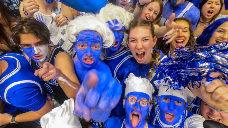 Duke's Cameron Crazies get rowdy for Duke-Carolina game