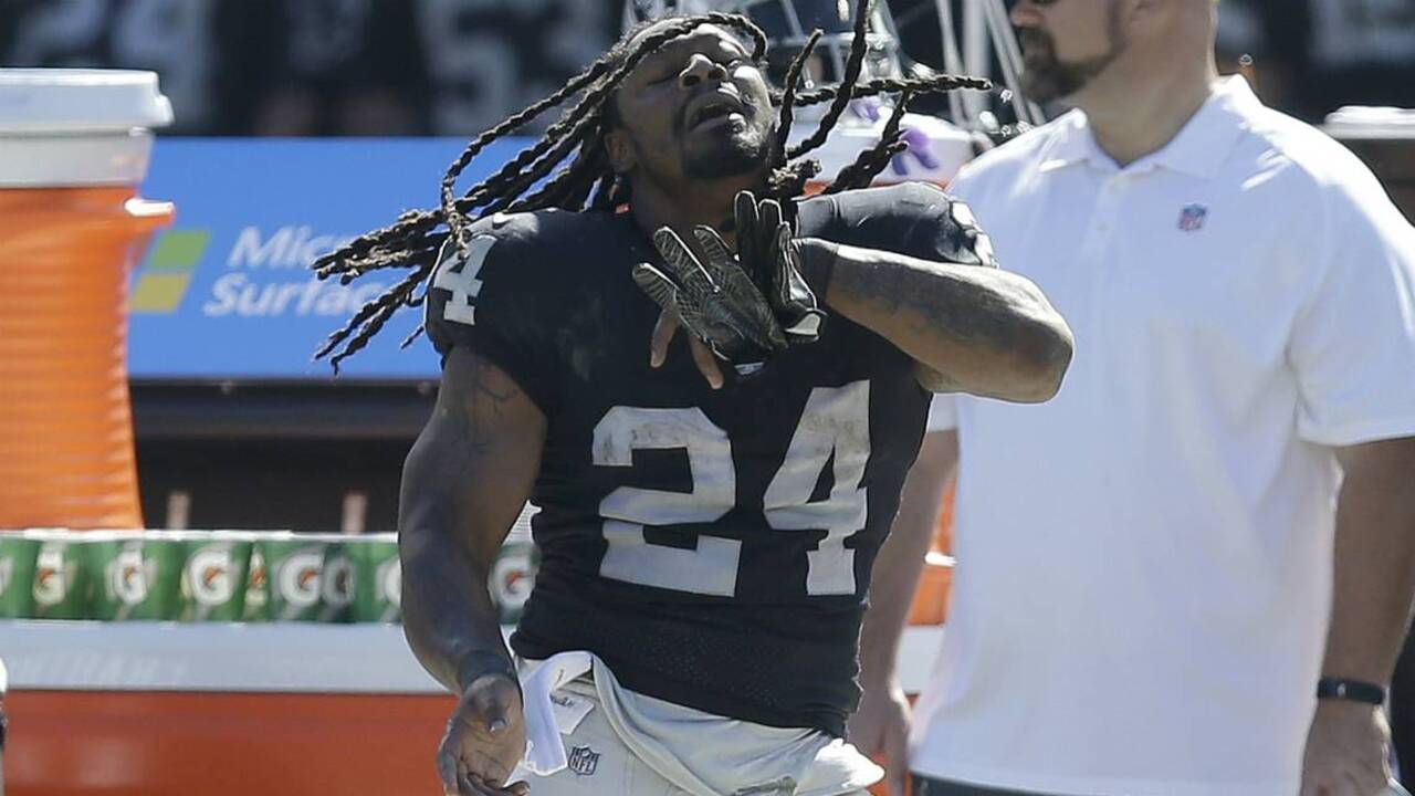 ‘That must be an Oakland dance’: Marshawn Lynch fires up Raiders, fans