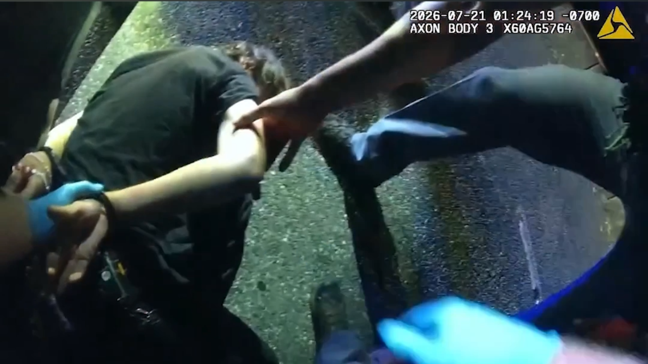 Watch Bellingham police take a speeding driver into custody