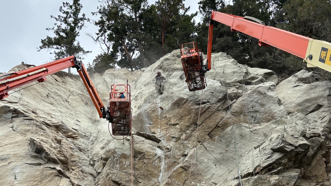 Take a look: Crews continue work to clear and stabilize Chuckanut Drive rockslide area