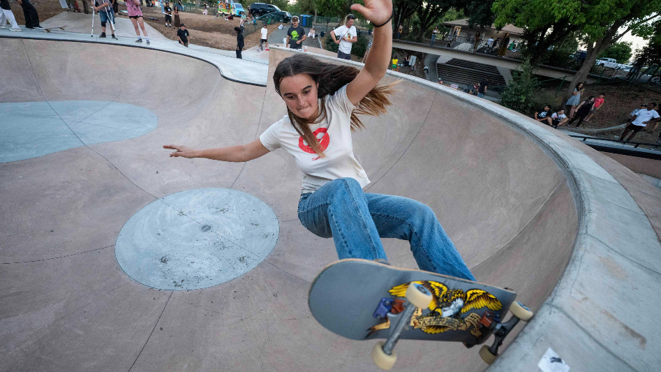 See Davis residents celebrate the opening of new skate park