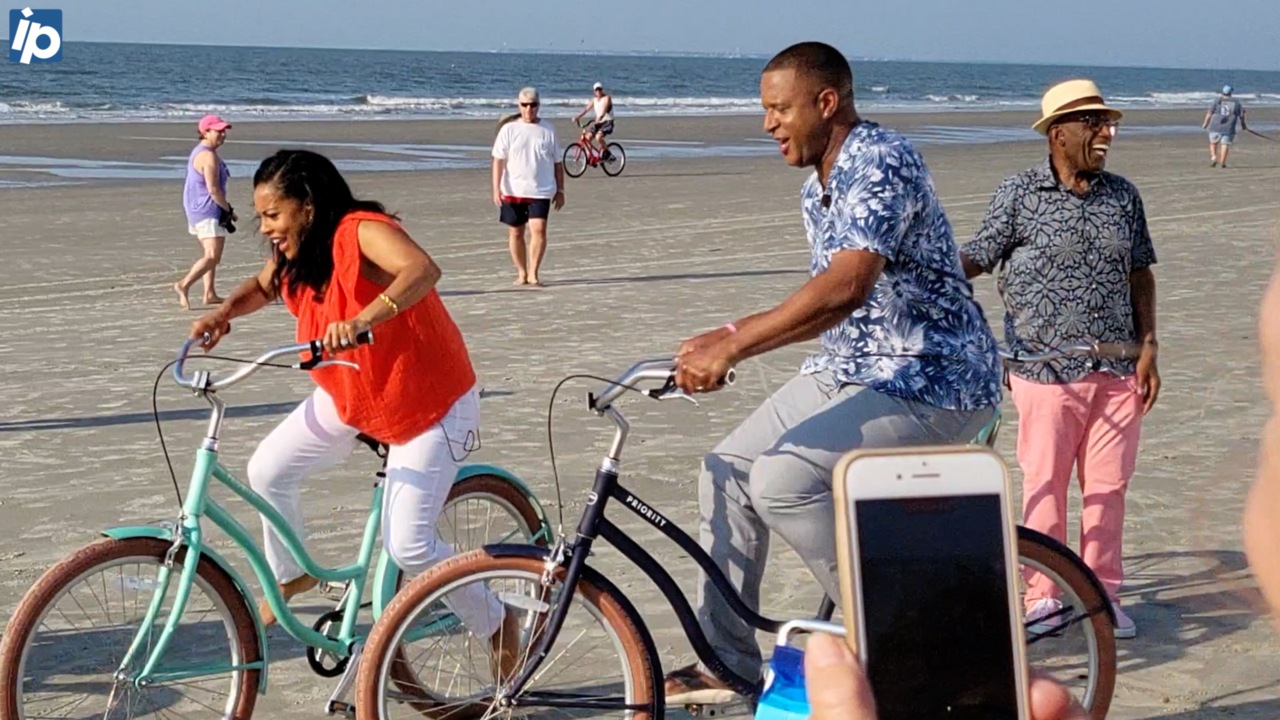 Today’s Al Roker ‘tricks’ his co-hosts in a beach race then a dress got tangled