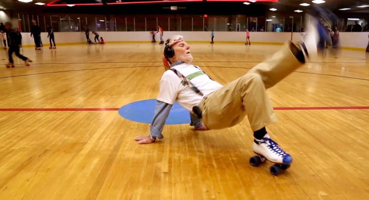 ‘He’s kind of become a spectacle’: A 76-year-old roller king holds court on the rink