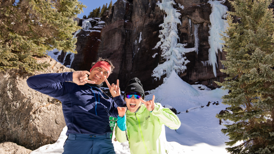 Adaptive ice climber makes history