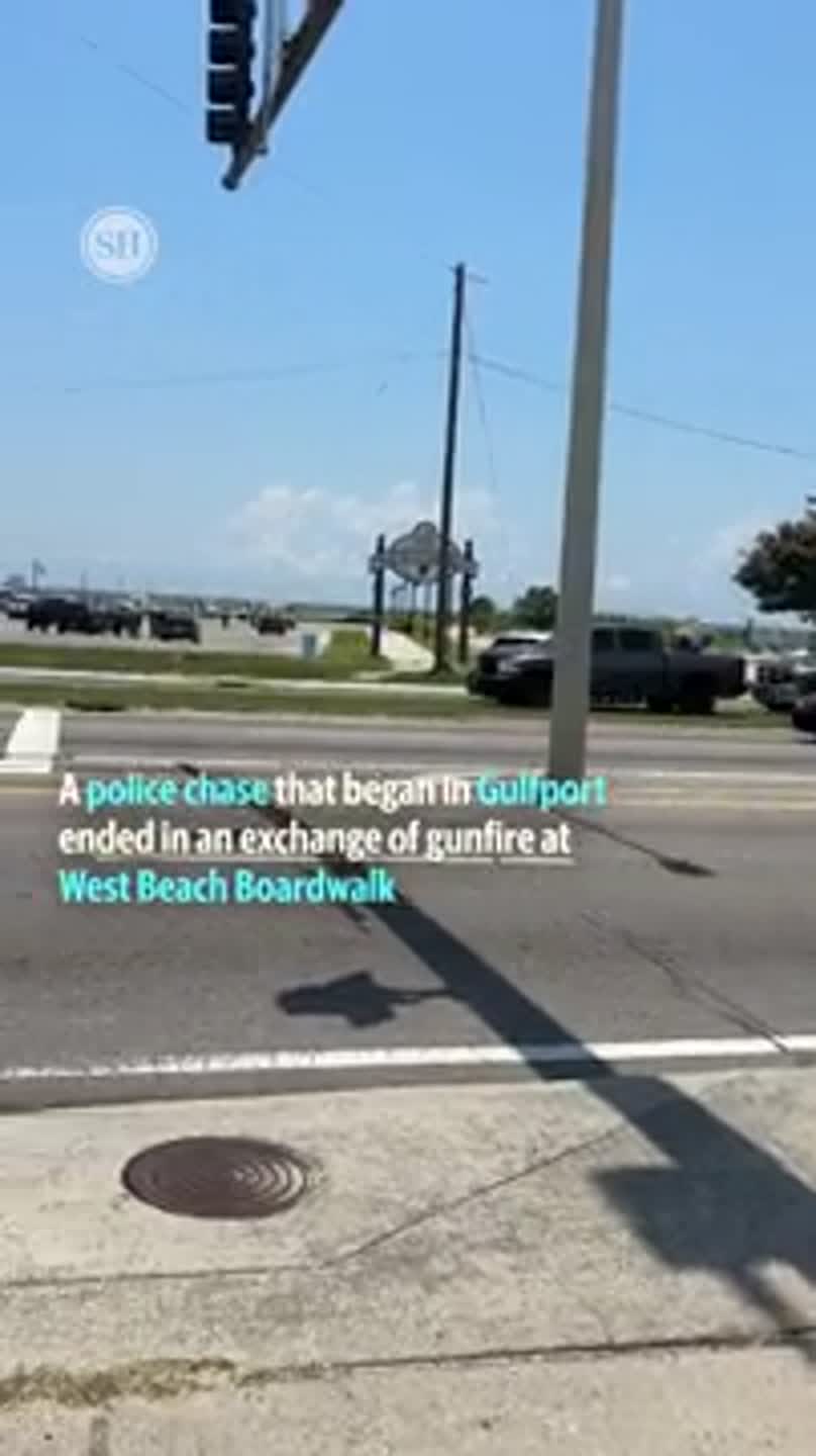 Gulfport police chase ends in Biloxi with shootout at West Beach Boardwalk