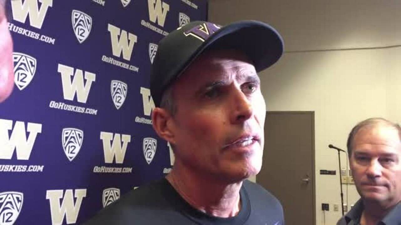 Huskies coach Chris Petersen on UW's final preparations for Arizona