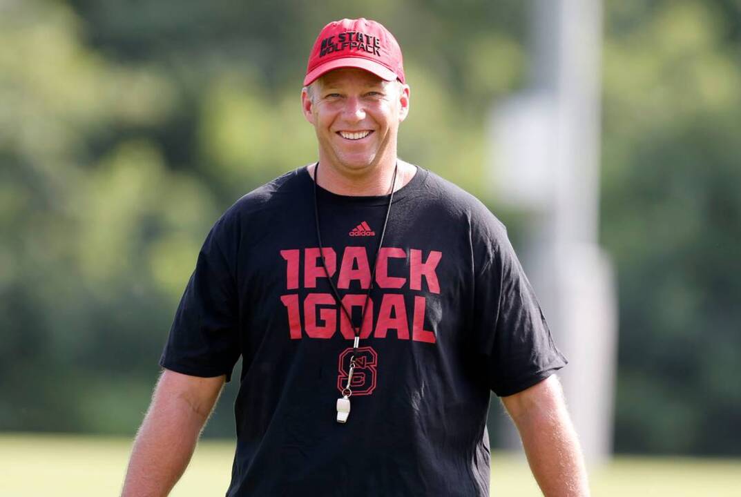 NC State's Dave Doeren talks about the Wolfpack's first practice