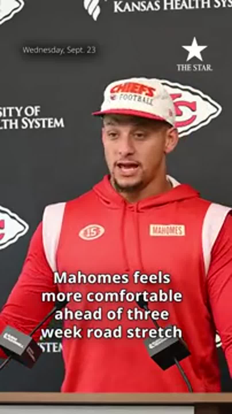 Mahomes feels more comfortable ahead of three-week road game stretch