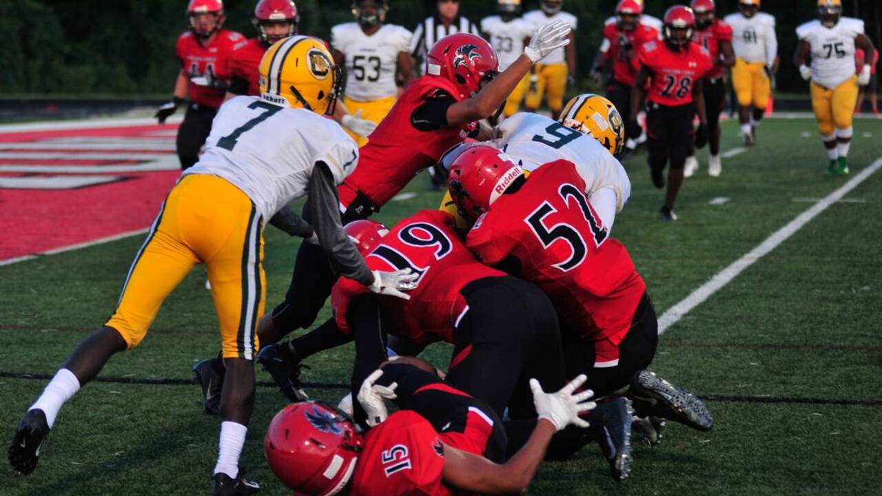 Nation Ford Falcons overcome an evening of fumbles