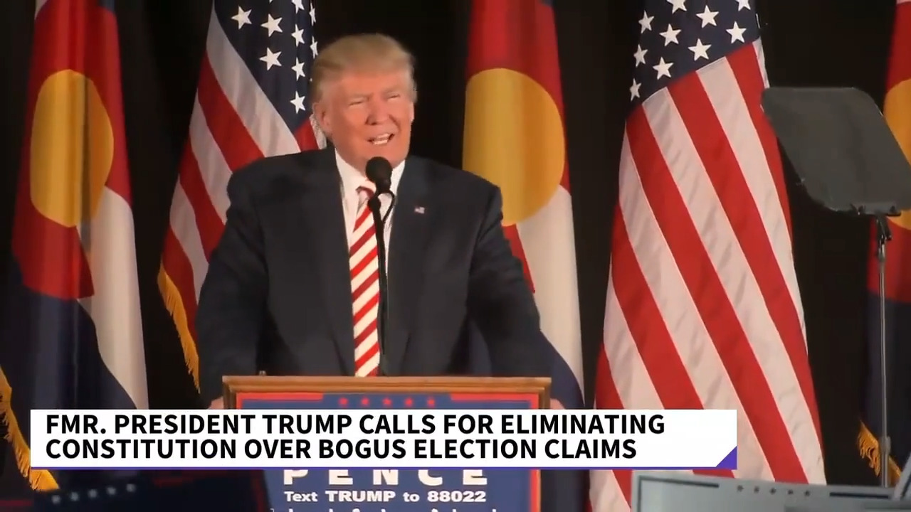 Trump calls For ‘termination’ of the U.S. Constitution