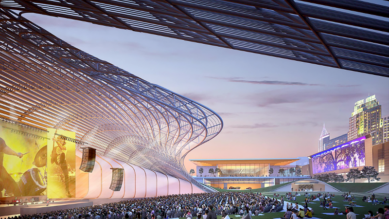 Relocation of Raleigh’s Red Hat Amphitheater may force permanent closure to part of South Street.