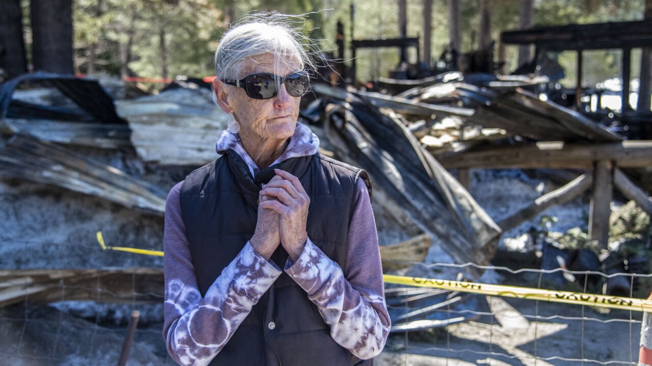 See how fire destroyed historic cabin at snow survey site