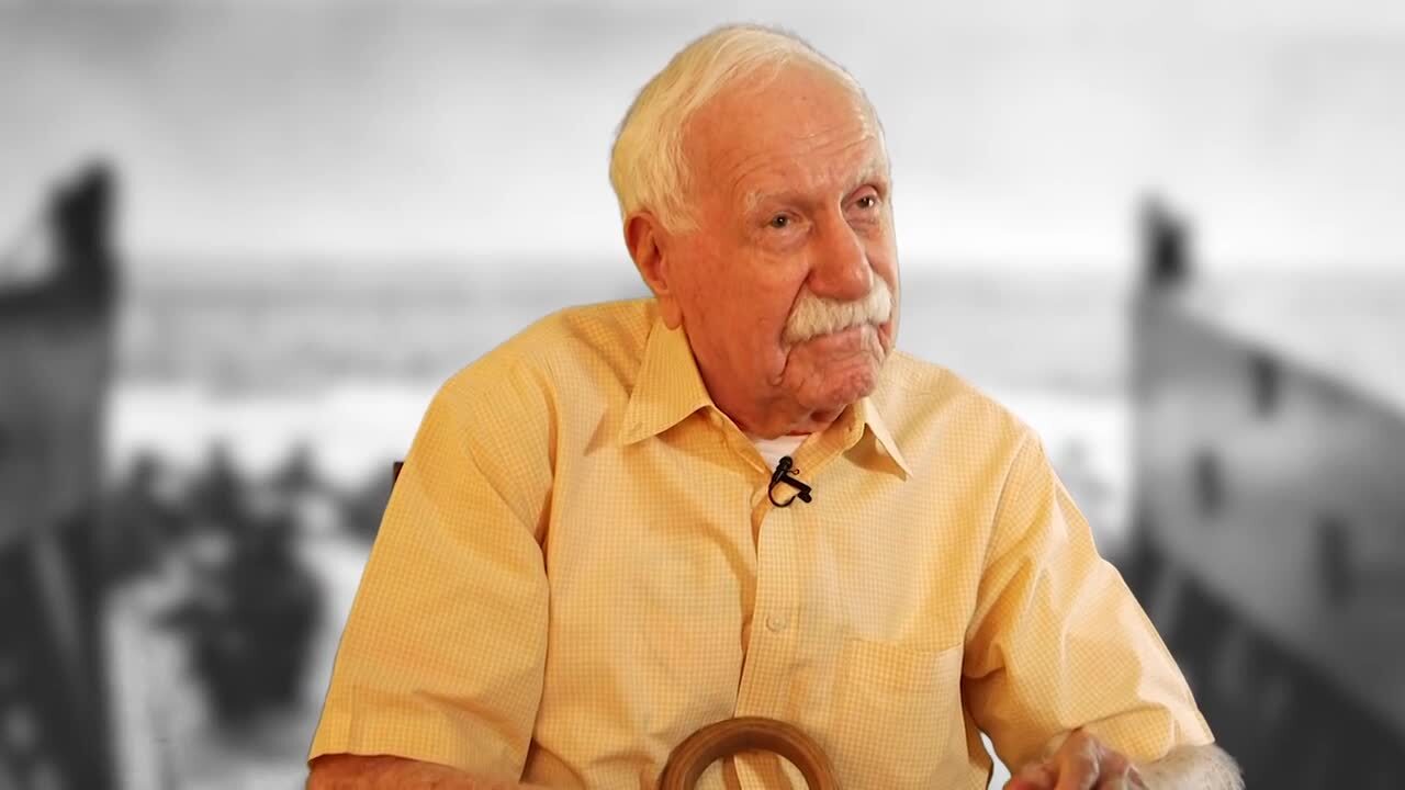 World War II veteran David Derrick talks about his service