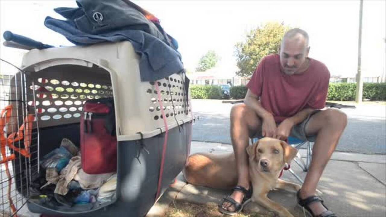 Homeless man says he couldn’t live without his dog