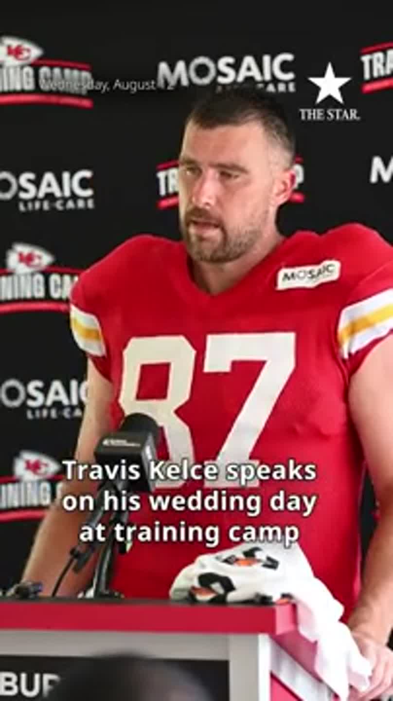 Travis Kelce shares more on his wedding day