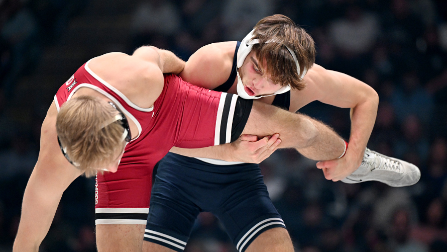 Freshman wrestler Marcus Blaze makes his Penn State debut