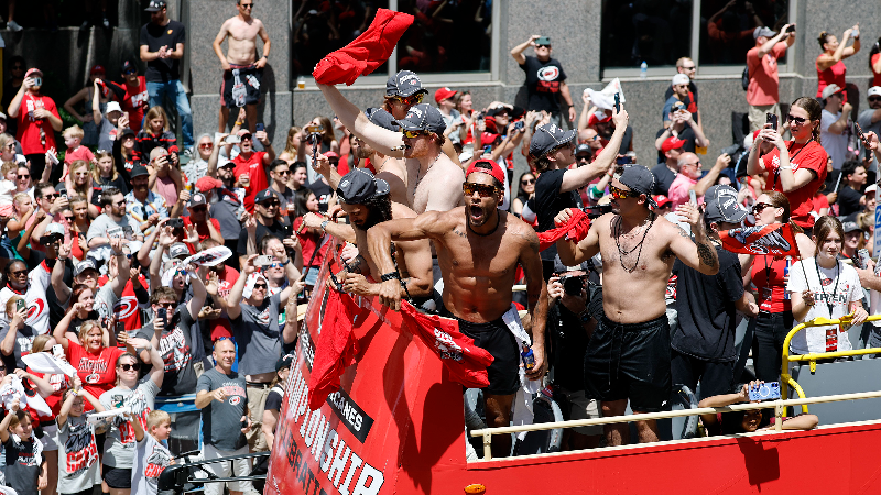 Stanley Cup win brings thousands of Canes fans to Raleigh victory parade