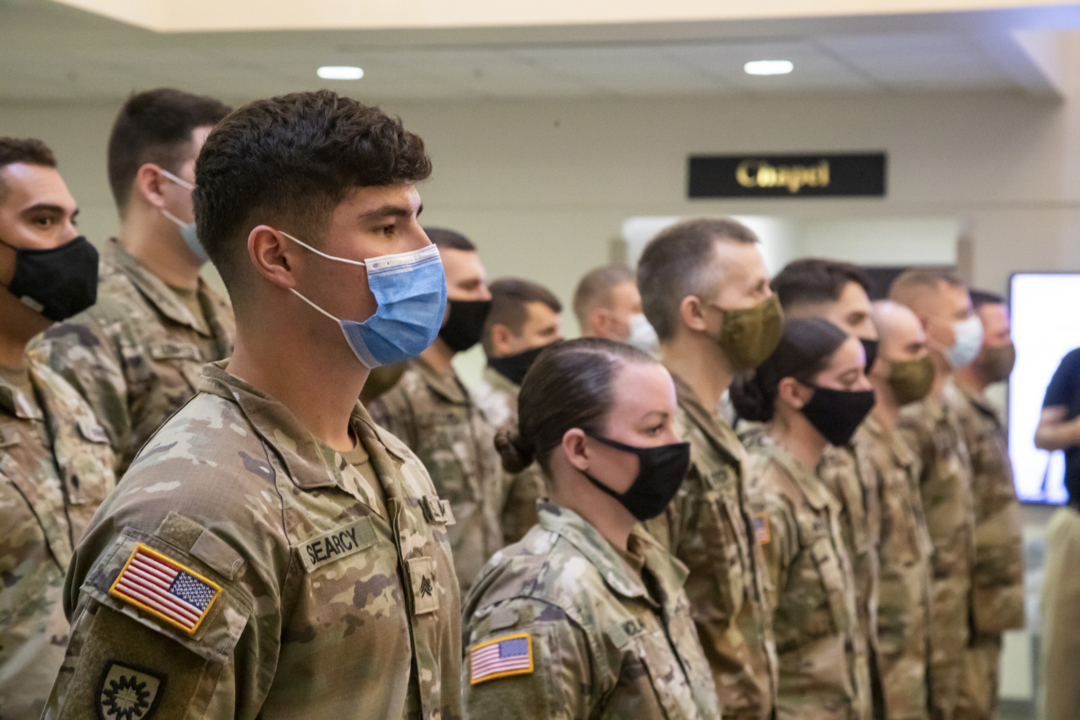 ‘Helping us battle this pandemic.’ KY National Guard assisting overrun hospitals.
