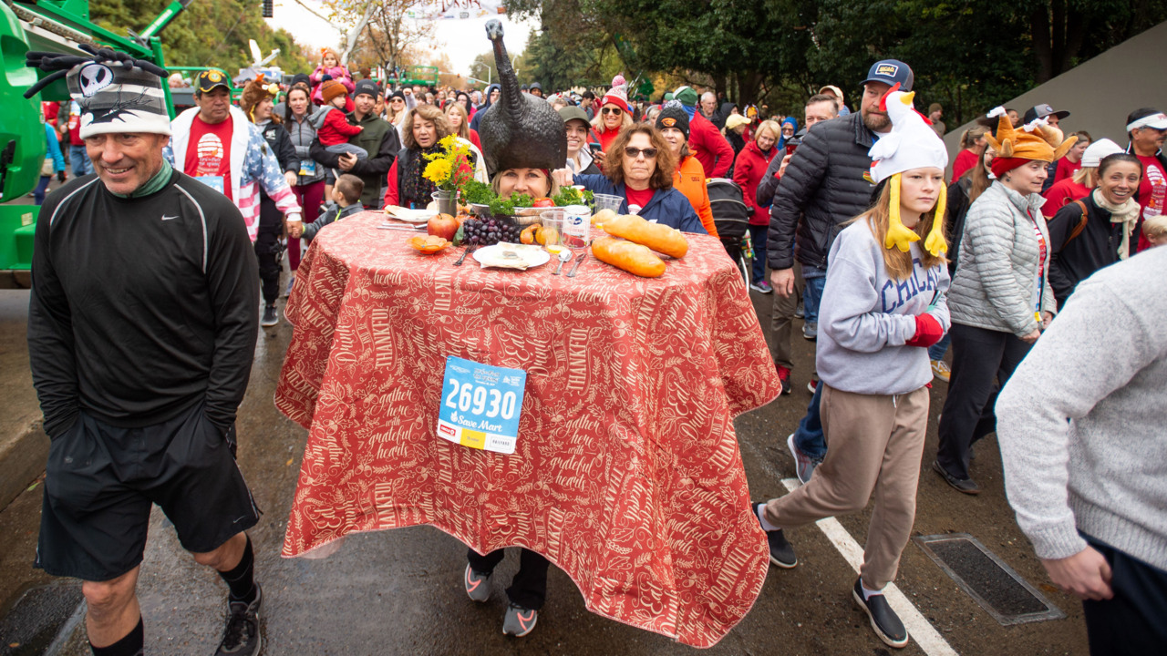 See the costumes and high spirits at Run to Feed the Hungry in Sacramento