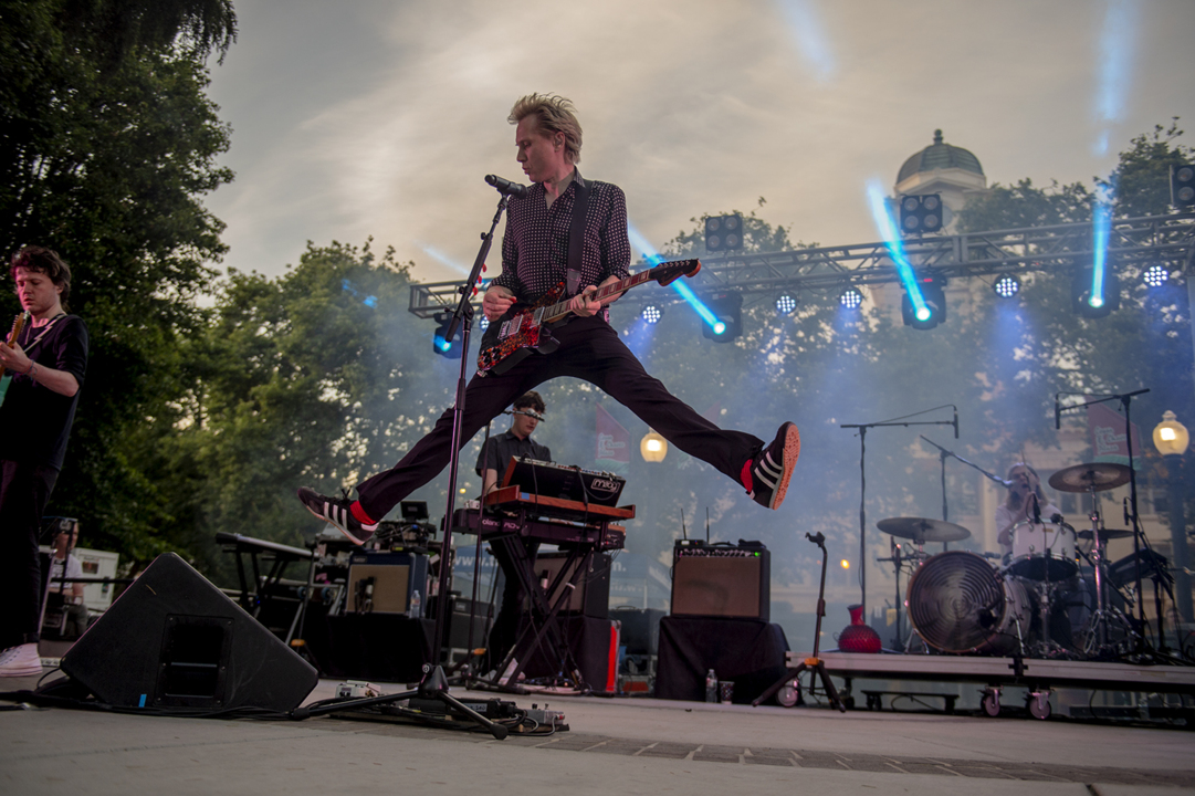 Get the front-row view of Franz Ferdinand at Sacramento park