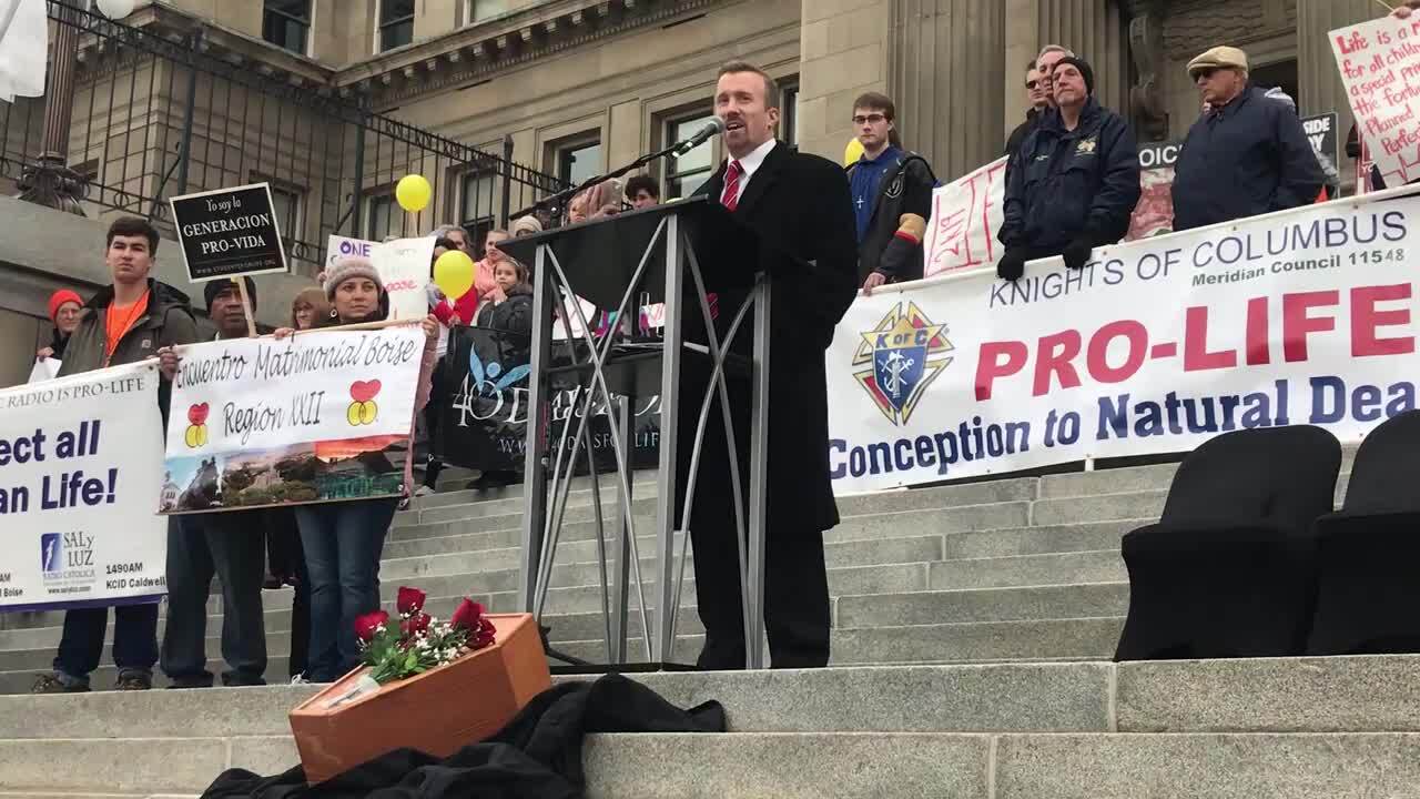 Right to Life of Idaho held a March for Life at the State Capitol